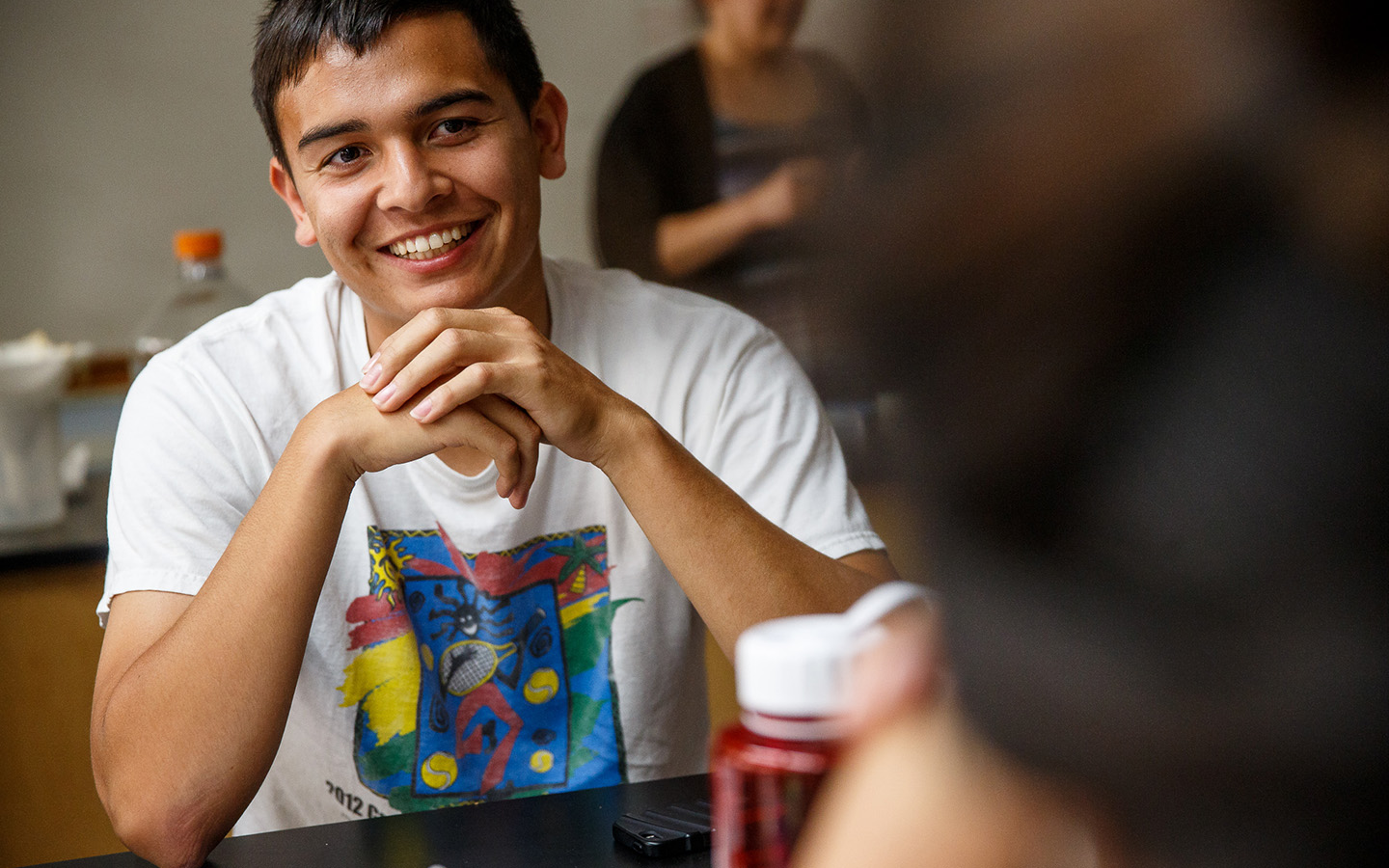 Students talking