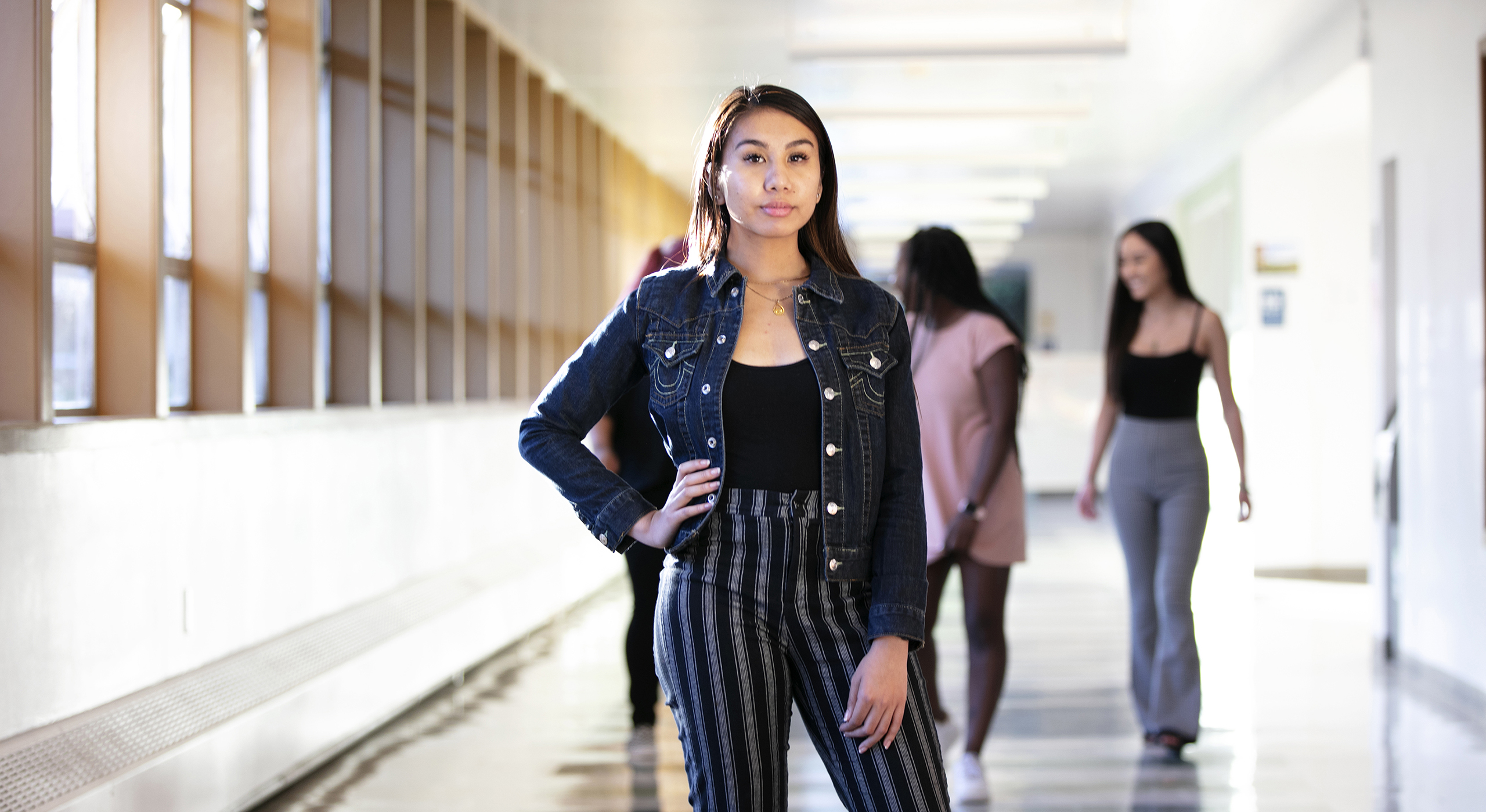 Holy Names MSN student standing on campus