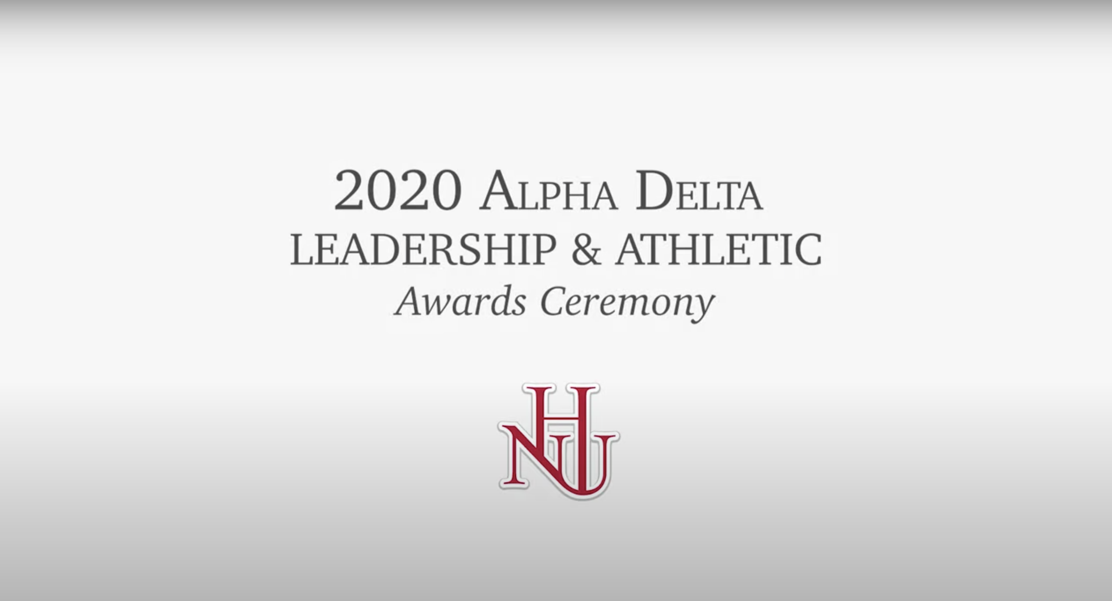 2020 Alpha Delta Leadership & Athletic Awards Ceremony