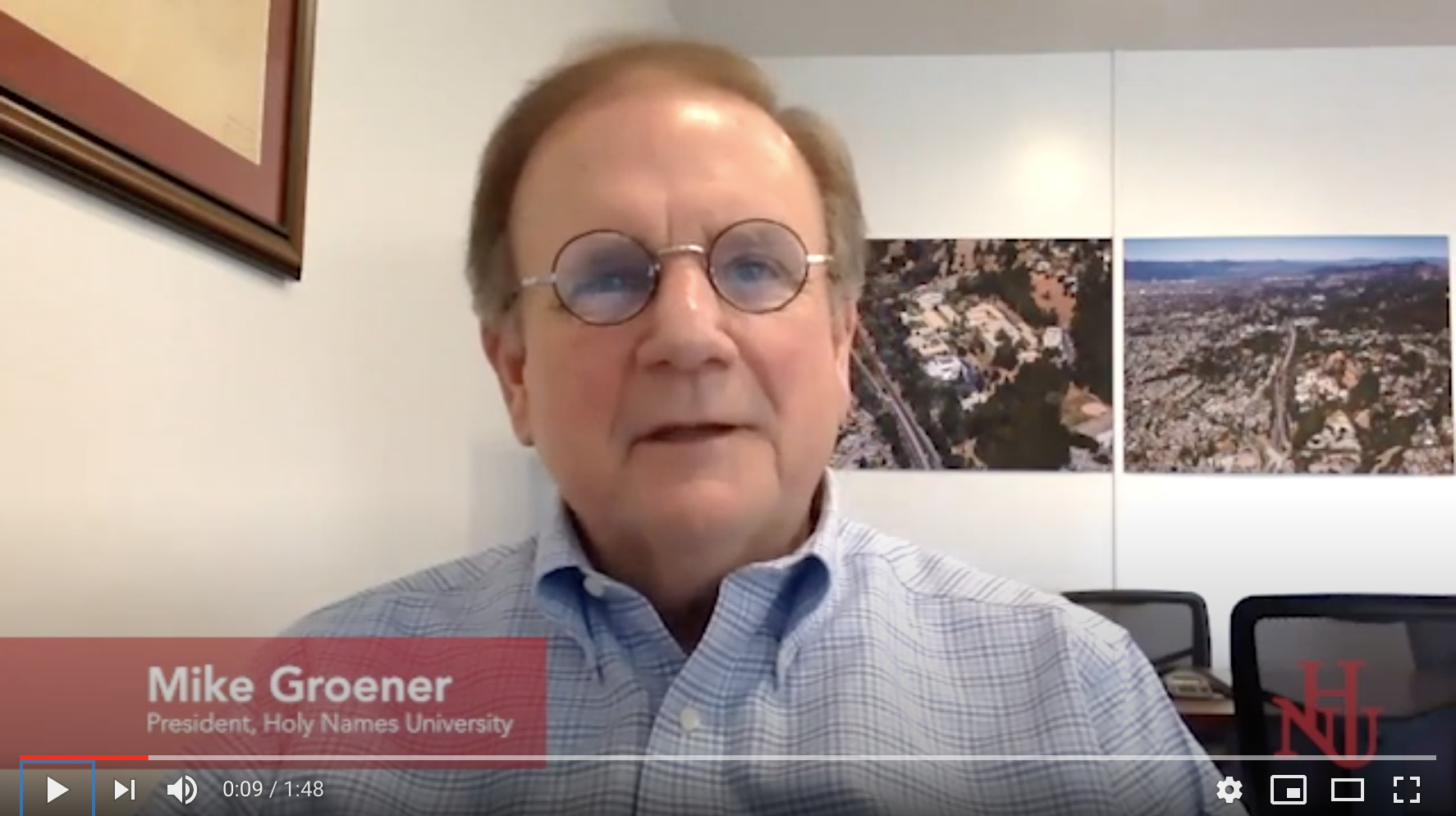 A video message from President Groener